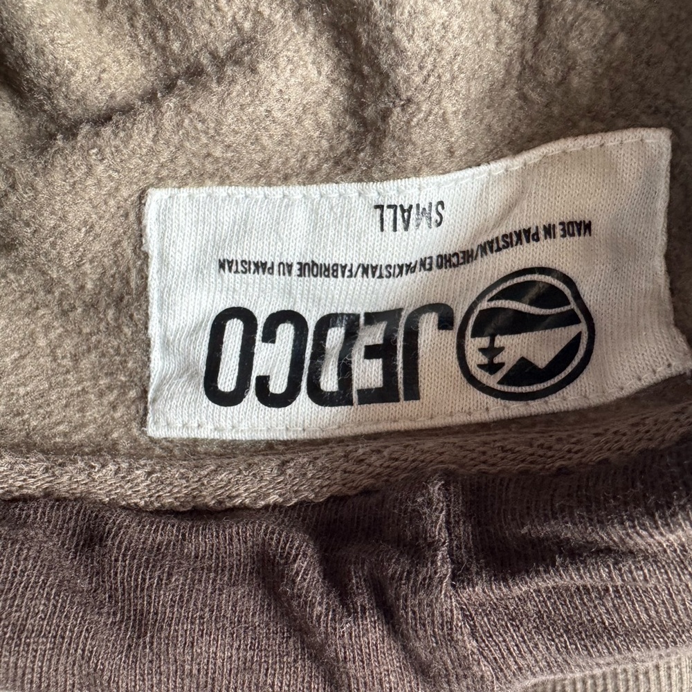 Jeep Men's Khaki Hoodie with Logo - Picture 3 of 3